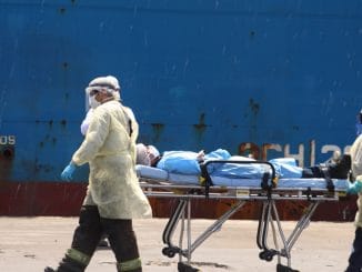 Realizan en ATI primer simulacro portuario del país por coronavirus Realizan en ATI primer simulacro portuario del país por coronavirus