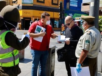 Municipio de Antofagasta fiscalizó espacios públicos para exigir el uso de mascarillas