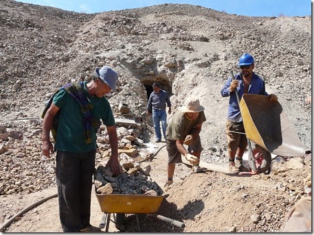 Mineros en Remolino