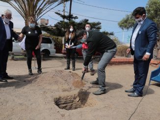 Instalan la primera piedra para sede social y plazoleta Villa Chuquicamata