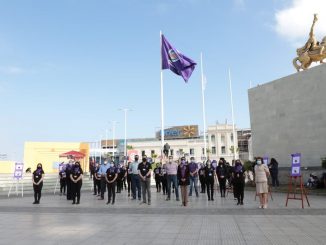 Municipio inicia semana de la No Violencia Contra la Mujer con izamiento de bandera