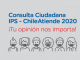 IPS invita a participar de la Consulta Ciudadana 2020