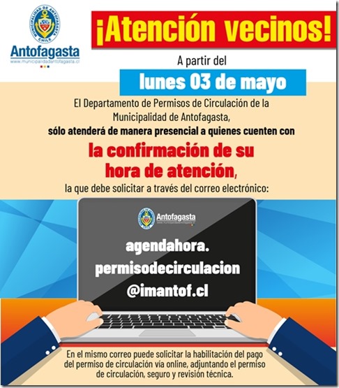 PERMISO DE CIRCULACION PEDIR HORA CORREO