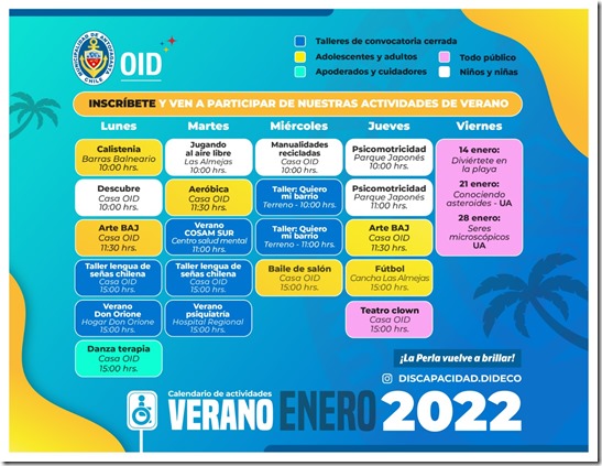 Actividades verano OID