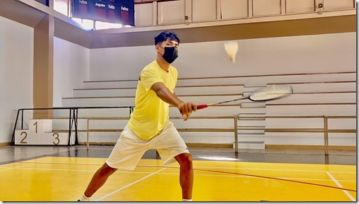 Badmintonista Benjamín Bahamóndez 1