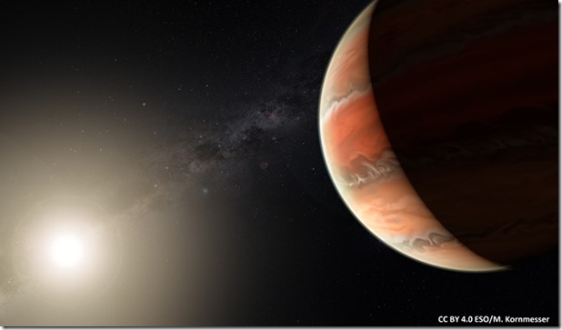 Artist’s impression of the exoplanet WASP-19b