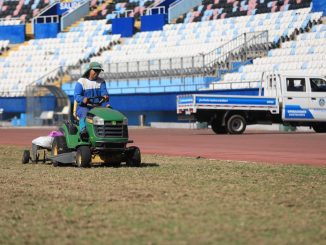 Municipalidad comienza trabajos de sobresiembra en tres canchas del estadio Calvo y Bascuñán