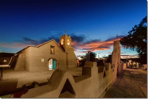 Iglesia de San Pedro de Atacama, San Pedro church, long exposure, night view, Chile; Shutterstock ID 536242657; purchase_order: Approved by Luisa Elena Delascio on July 13th 2017