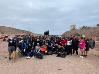 Estudiantes de Pedagogía de la UA participan en acción ambiental en Antofagasta