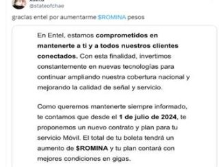 SERNAC OFICIÓ A ENTEL POR INSÓLITO CORREO QUE ANUNCIARÍA ALZA UNILATERAL DE PLANES