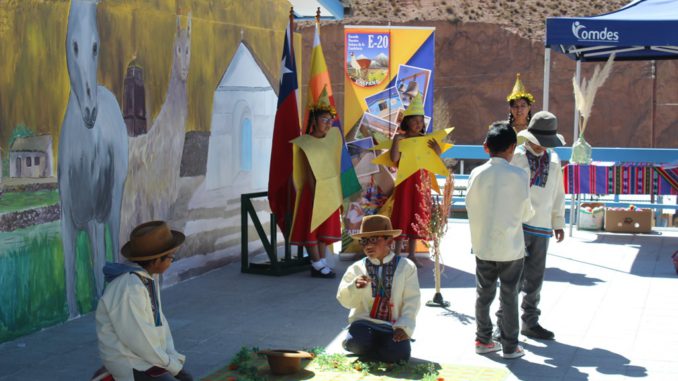Escuela Nuestra señora de la Candelaria de Caspana inauguró el mural que es un aporte a la identidad territorial de Alto El Loa