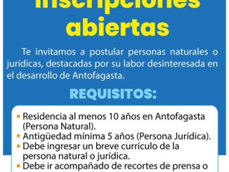 Municipalidad de Antofagasta abre convocatoria para el “Ancla de Oro” Municipalidad de Antofagasta abre convocatoria para el “Ancla de Oro”