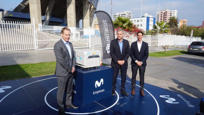 Movistar anuncia nueva era 5G en Antofagasta y presenta pionero dron autónomo con IA incluida