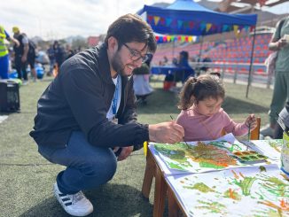 Niñas y niños del Jardín Rabito celebraron con sus familias una fiesta por la vida sana