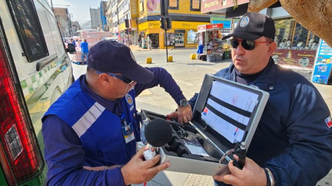Municipalidad de Antofagasta intensifica mediciones de ruidos ambientales en el sector Prat con Matta