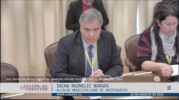 Alcalde Razmilic expone en el Congreso situación por quemas en La Chimba