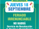 El 18 de septiembre no habrá servicio de recolección de residuos domiciliarios en Antofagasta