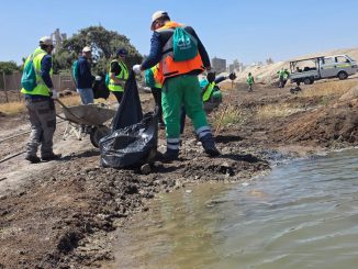Voluntarios de Cbb realizan operativo de limpieza en humedal de La Negra