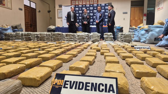 Fiscalía y PDI neutralizan tramo operativo de organización criminal transnacional e incautan más de 960 kilos de droga en Antofagasta
