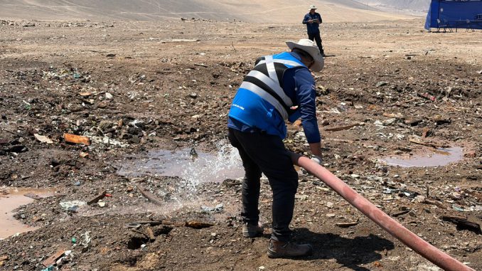 Sigue vigilancia t&eacute;rmica en ex vertedero de Antofagasta y concejala Karina Guzm&aacute;n destaca tecnolog&iacute;a utilizada