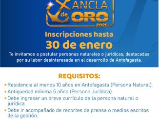 Municipio de Antofagasta llama a postular al Ancla de Oro 2026