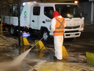 Entr&oacute; en funcionamiento el servicio de lavado nocturno del casco central en Antofagasta