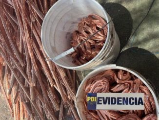 PDI Antofagasta recupera cuatro toneladas de cable de cobre sustra&iacute;das desde faena minera en Sierra Gorda