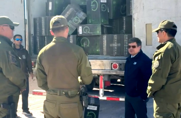 Millonario contrabando de cigarrillos: tres detenidos y más de 1,2 millones de cajetillas incautadas en Antofagasta