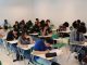Estudiantes rindiendo un ensayo de la PAES en las instalaciones de Santo Tomás Antofagasta