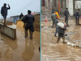 Personal de CGE trabajando en la infraestructura eléctrica durante la emergencia en Tocopilla
