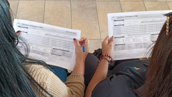 Equipos de emergencia aplicando la ficha FIBE en zonas afectadas por aluviones en Tocopilla