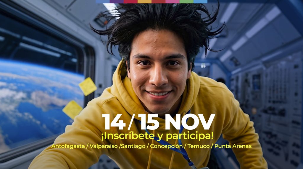 LA MAYOR HACKATÓN GLOBAL DE LA NASA REGRESA A CHILE CON SEIS SEDES REGIONALES Estudiantes y profesionales participando en la hackatón NASA Space Apps Challenge en Chile