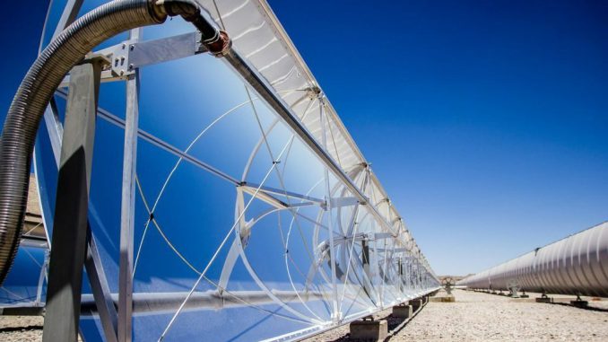 Planta minera de cobre en Chile operando con energía solar y eólica