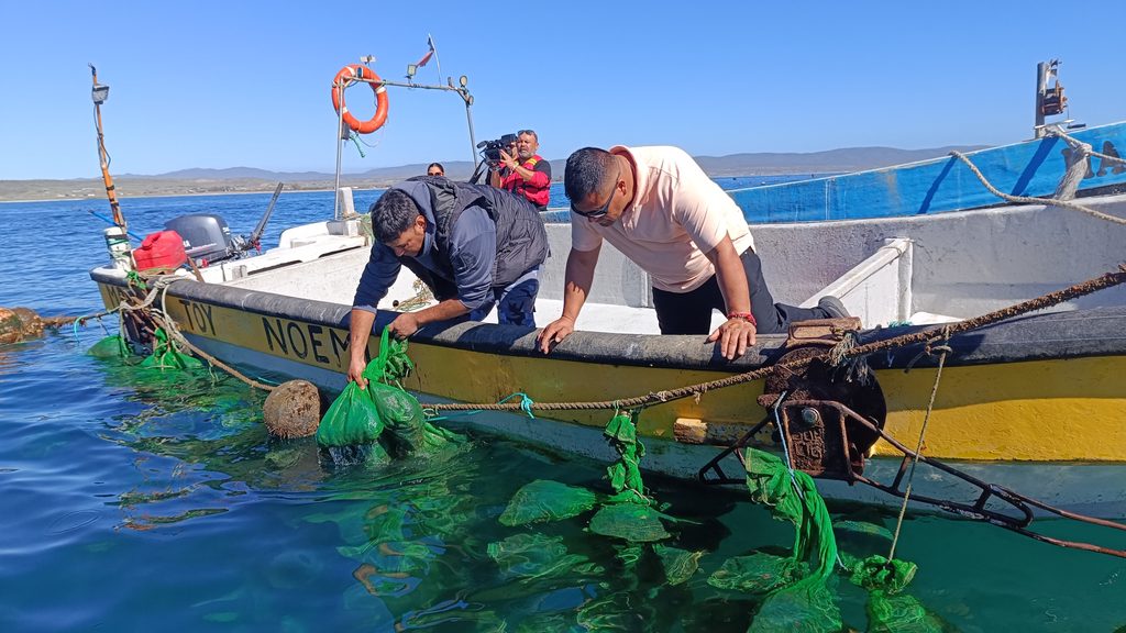 LANZAN PROGRAMA DE REACTIVACIÓN ECONÓMICA PARA PESCADORES ARTESANALES AFECTADOS POR TEMPORALES Pescadores artesanales en caleta Tongoy revisando sus embarcaciones dañadas por los temporales.