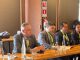 Autoridades discutiendo estrategias de seguridad en el pre foro del Corredor Bioceánico en San Pedro de Atacama