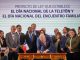 Senadores votando en el Congreso Nacional de Chile durante la sesión sobre el proyecto de ley Teletón