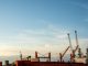 Vista panorámica de las instalaciones de Antofagasta Terminal Internacional operando con normalidad