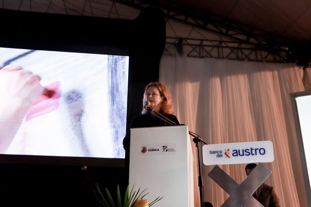 Dagmara Wyskiel directora de Bienal SACO en foro internacional de arte en España