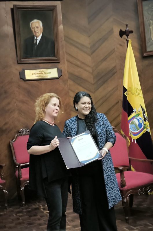Dagmara Wyskiel directora de Bienal SACO en foro internacional de arte en España