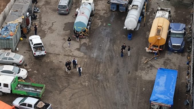 Camiones aljibes incautados en operativo de la PDI contra la venta ilegal de agua en Antofagasta