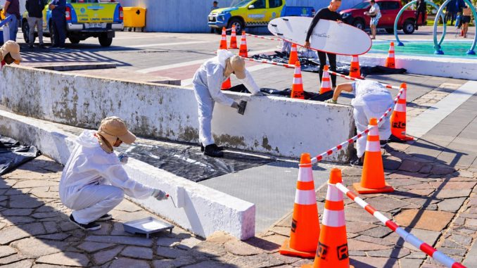 Antofagasta recupera espacios p&uacute;blicos con el trabajo de personas que cumplen penas sustitutivas