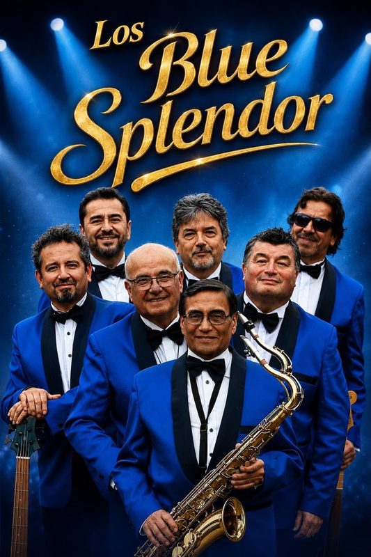 Presentación musical de Los Blue Splendor en evento para adultos mayores en Antofagasta