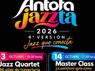 Escenario del Teatro Municipal de Antofagasta preparado para el festival Antofajazzta 2026