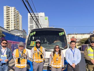 Buses de transporte público operando con sistemas de pago electrónico en la región de Antofagasta