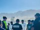 Operativo de rescate de restos humanos en el rompeolas de playa Trocadero en Antofagasta