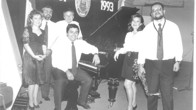 Integrantes del Jazz Quartet de la Universidad de Antofagasta en concierto
