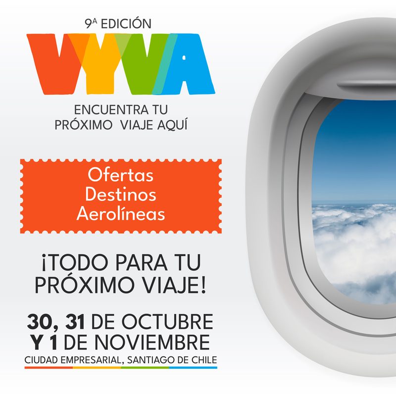 Stand de Sernatur promocionando destinos turísticos de Chile en la feria VYVA 2026