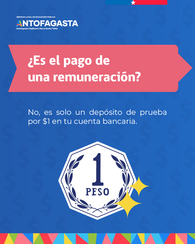 SLEP ANTOFAGASTA REALIZARÁ SIMULACIÓN DE PAGO DE $1 PARA VALIDAR DATOS BANCARIOS DE FUNCIONARIOS Funcionarios educacionales revisando datos bancarios para simulación de pago de SLEP Antofagasta