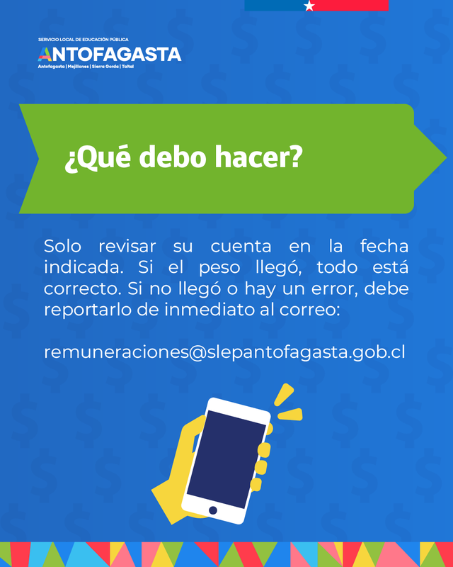SLEP ANTOFAGASTA REALIZARÁ SIMULACIÓN DE PAGO DE $1 PARA VALIDAR DATOS BANCARIOS DE FUNCIONARIOS Funcionarios educacionales revisando datos bancarios para simulación de pago de SLEP Antofagasta